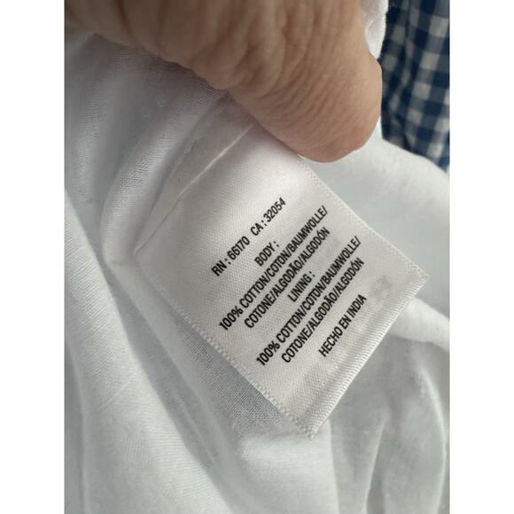 Frances Hart Maternity Ines Dress Blue Gingham Plaid Smocked Midi Dress Size XS - Picture 10 of 10